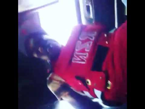 Famousflyboi and Big Benji in the police car on Instagram after Tko Win!!!