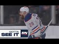GOTTA SEE IT Oilers Connor Brown Makes Nice Move For Impressive Effort Goal