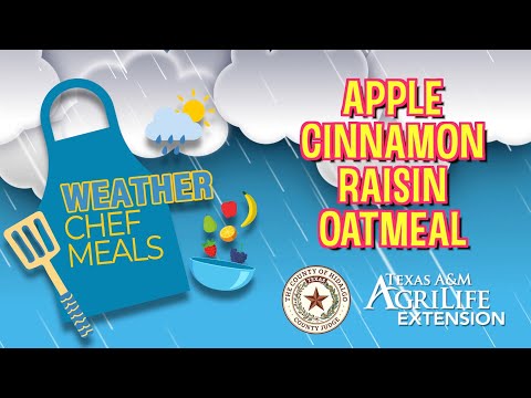 Weather Chef Meals - Apple Cinnamon Raisin Oatmeal