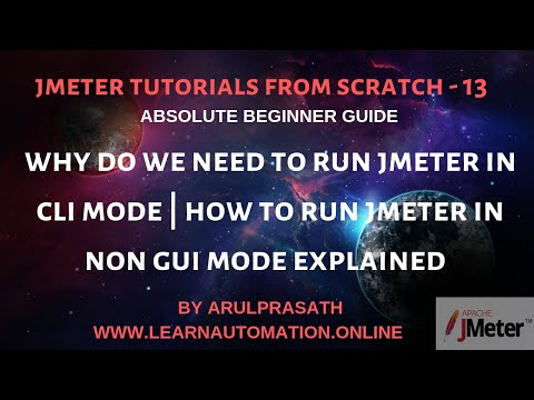 JMeter Tutorials | 13 | Why and how to run Jmeter in non-GUI mode | Fetch results in CSV file