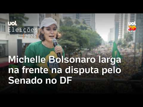Michelle Bolsonaro larga na frente na disputa pelo Senado no DF, com quase 50% das urnas apuradas