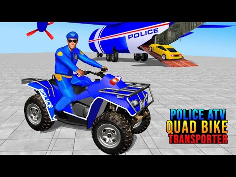 US Police ATV Quad Bike Transport Truck - Quad Bike Game - Android Gameplay #4