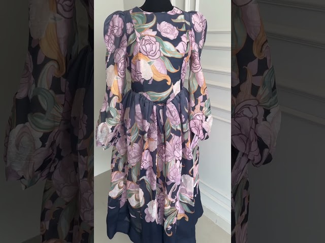 Puffy Dress with Flowers