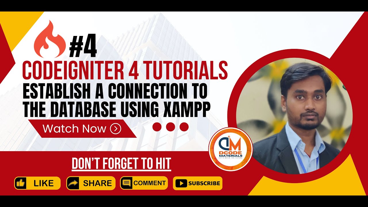 How to Establish Database Connection in CodeIgniter 4 | Dcode Materials