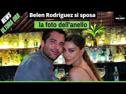 Belen Rodriguez si sposa la foto dell'anello