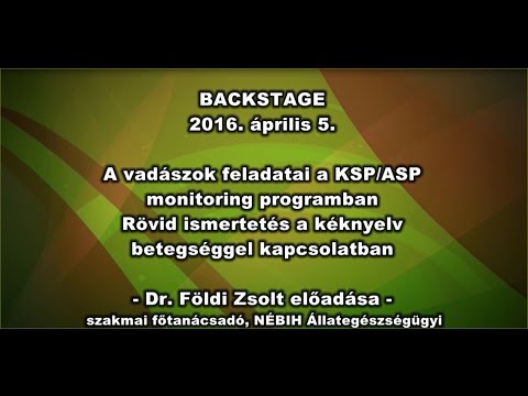 , title : 'Backstage - NÉBIH Konferencia - prof. dr. Földi Zsolt előadása'