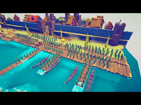 100x NINJA SIEGE ENEMY CASTLE - Totally Accurate Battle Simulator TABS