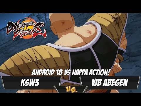 KSW3(Android 18/SSJ Goku/Base Goku) Fights WB Abegen(Nappa/Jiren/SSJ Goku)[DBFZ]