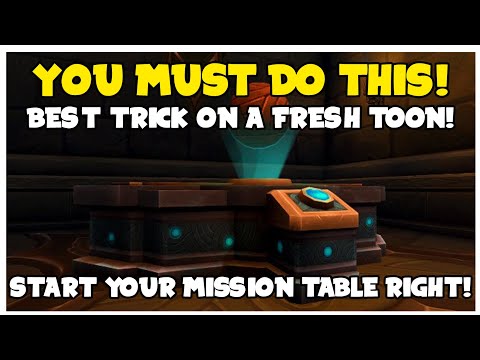 MOST IMPORTANT TRICK On A Fresh LVL 60 - Fastest Way To Lvl Mission Tables! | Shadowlands