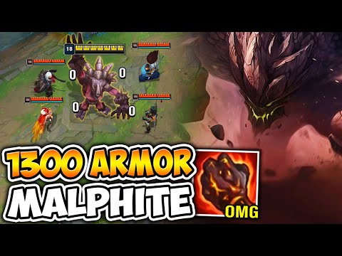 Malphite but I have 1300 armor and enemies deal 0 damage to me