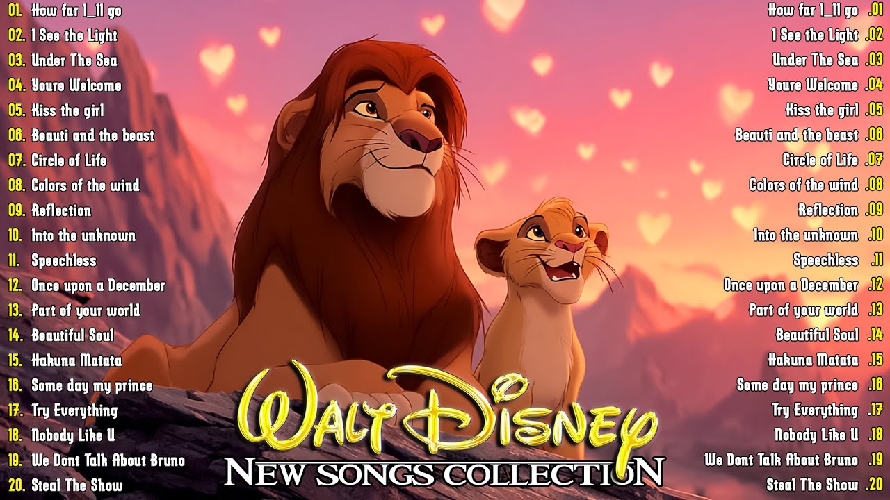 Disney Music Collection 🔥 The Most Romantic Disney Songs with Lyrics 🌿 Disney Soundtracks