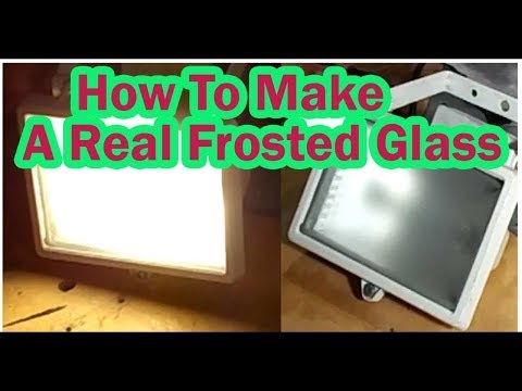 How To Make Frosted Glass