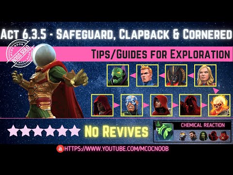 MCOC: Act 6.3.5 - Safeguard, Clapback & Cornered -Tips/Guides - No Revives - Story quest