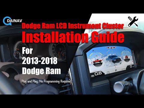 🔧Digital Instrument Cluster For 2013-2018 Dodge Ram | Full LCD Dashboard Installation Guide!