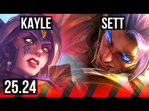 KAYLE vs SETT (TOP) | Good KDA: 12/2/5 | EUW Master | 25.24