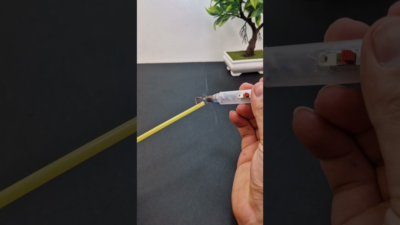 Simple cutter with element | #dcmotor #dcman #teach #experiment #techexperiments