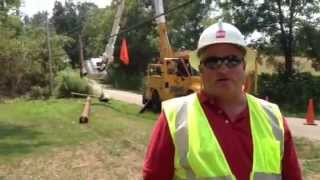 Damage, repairs in Wellston, Ohio