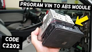 DODGE JEEP CHRYSLER CODE C2202 ORIGINAL VIN MISMATCH MISSING, PROGRAM VIN TO ABS MODULE