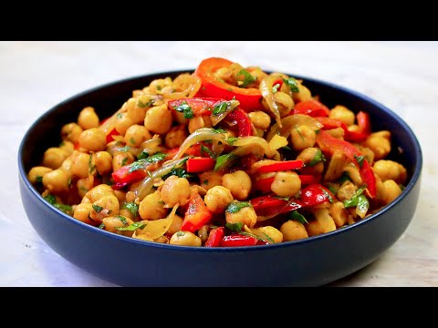 Deliciosos Garbanzos al Estilo Turco - Receta Saludable de la Dieta Mediterrรกnea