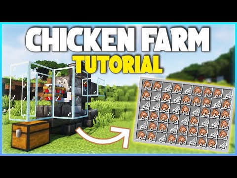 Minecraft EASY Automatic Chicken Farm Tutorial! 1.20+
