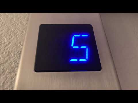 VERY LATE 1989 Otis Series 1/M2 Elevonic 401 (now GEN2) Traction Elevators at the Crown Plaza