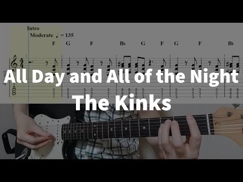 Tab - All day and all of the night - The Kinks