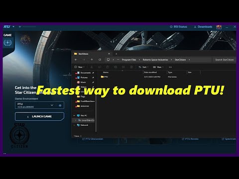 How To Download Fast For Any PTU Star Citizen!