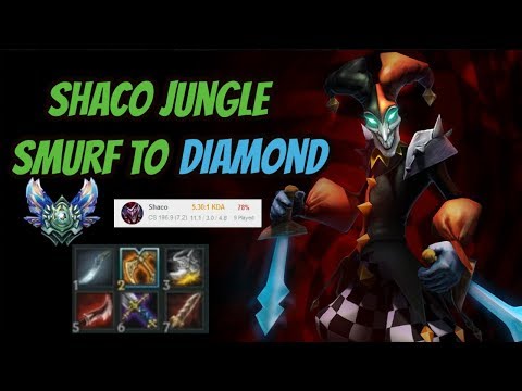 Shaco Jungle in Plat - Smurf to Diamond [League of Legends] Full Gameplay - Infernal Shaco