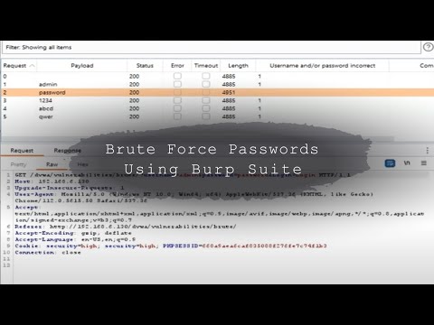 How To Brute Force Passwords Using Burp Suite?