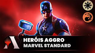 🦸 O DECK de HERÓIS é INSANO! | STANDARD com MARVEL! (Magic Arena)