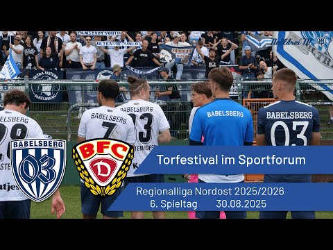 Torfestival im Sportforum | BFC Dynamo vs. Babelsberg 03 | #nulldreitv | 2025/26