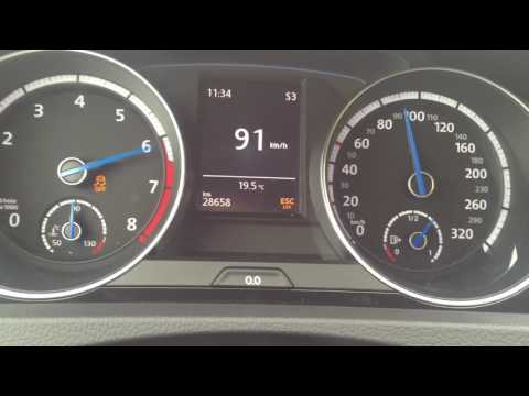 Volkswagen Golf 7R stock 300 hp / acceleration 0-200 km/h