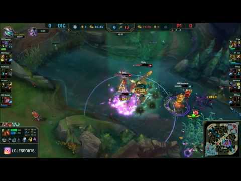 Absolutely hilarious wet noodle fight in P1 vs. DIG