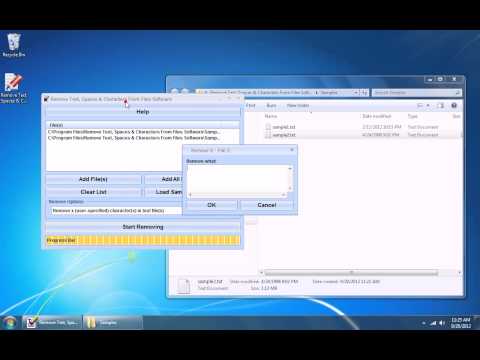 Remove Text, Spaces & Characters From Files Software
