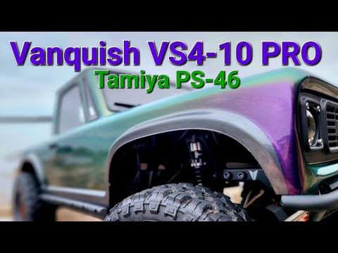 Vanquish VS4-10 Pro (Tamiya PS-46 Purple/Green iridescent paint)