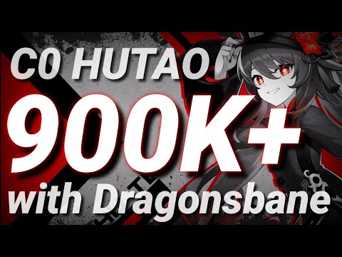 F2P BUILD HUTAO 900K+ DAMAGE || Genshin Impact || R3 DRAGONSBANE