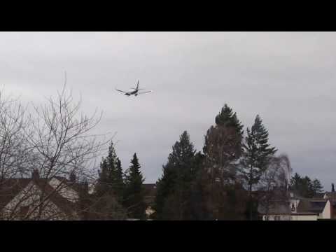 Orkan Sabine [Flugzeug Startet durch] [Dortmund Airport]
