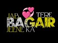 Tere Bagair Jeene Ka Hausla Kiya Whatsapp Status Black Screen 4k Full Screen Video Mrvs2M