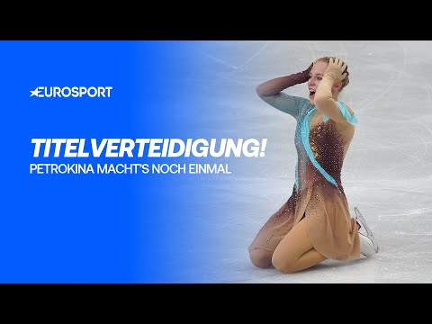 Petrokina defends European title | European Figure Skating Championships | German commentary | Fu...