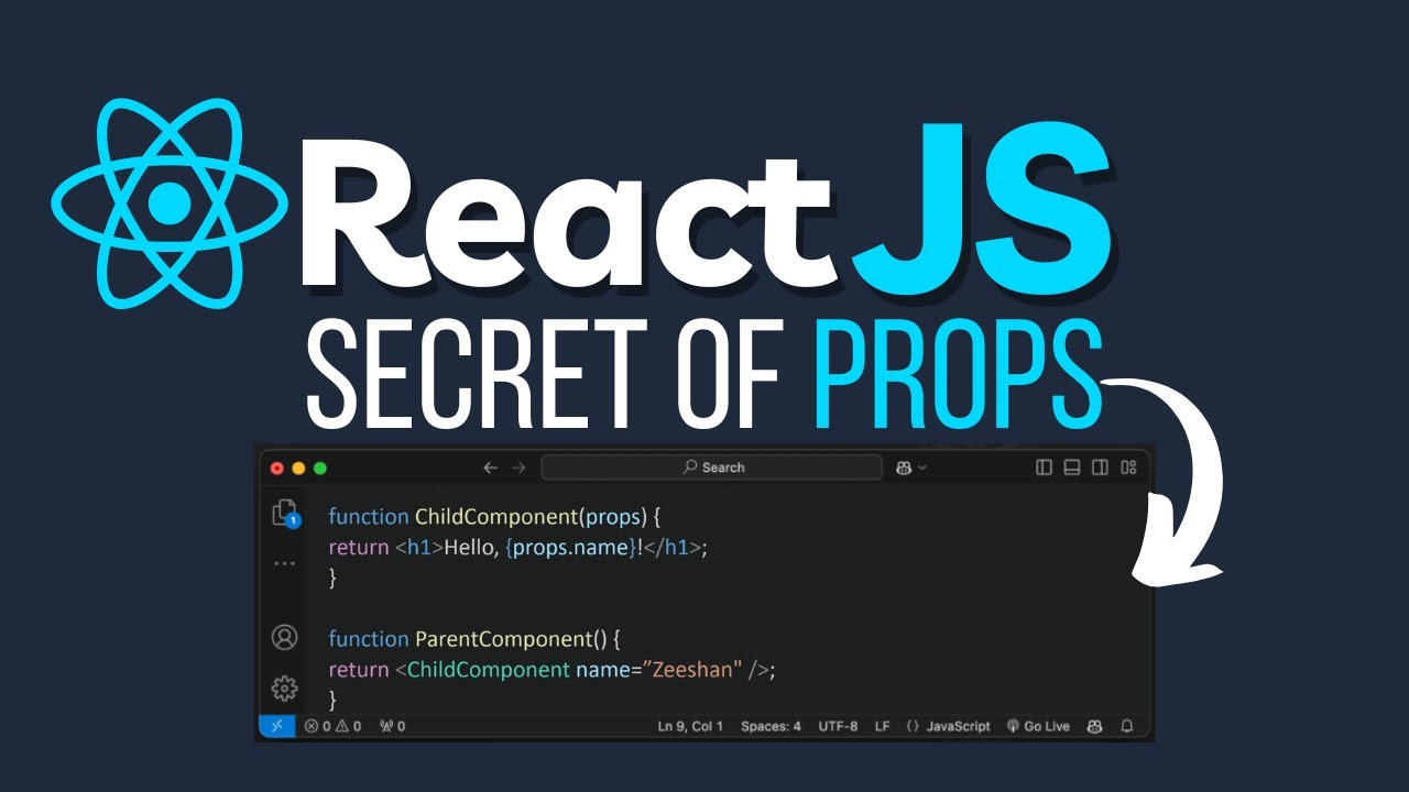 MASTER the SECRET of React JS Props | Props in ReactJS | React JS tutorial | Learn React Js Fast