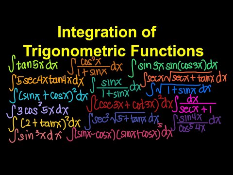 Integration of Trigonometric Functions (Live Stream)