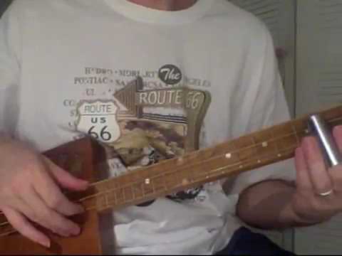 Real Delta Blues Slide   Cigar Box Blues   What's a 3 string Cigar Box Guitar  Homemade Slide