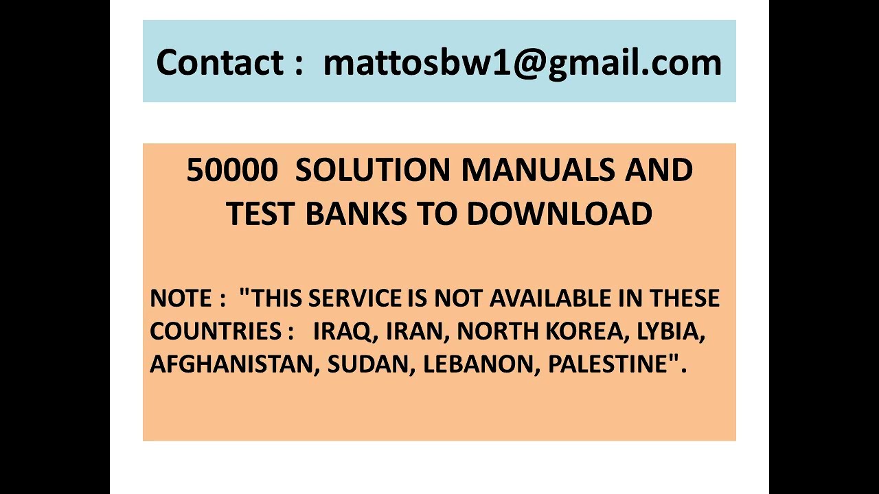Solution manual to Process Dynamics and Control, 4th Edition, by Seborg, Edgar, Mellichamp, Doyle