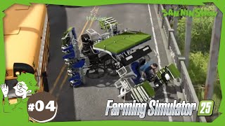 田植え機による、公道レース(障害物🚌有り)(03:24:13 - 04:00:10) - #4 「ようやく農業か」農業生活 視点:鉄塔 with 標準【Farming Simulator 25】
