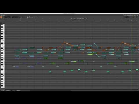 2m1 "Mildred Enters Courtroom" from "American Traitor: The Trial of Axis Sally" - PIANO ROLL VIDEO