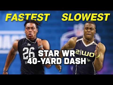 Slowest & Fastest Star WR 40-Yard Dash Times!