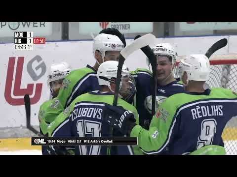 Optibet Hokeja līga.  MOGO/LSPA - HS „Rīga“. Spēles labākie momenti. (24.09.2022.)