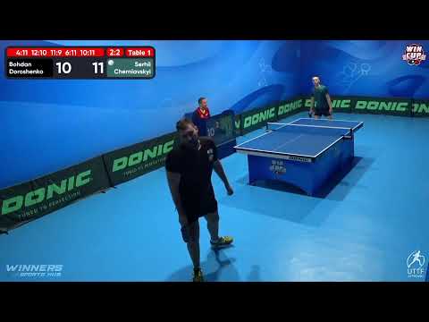 10:30 Bohdan Doroshenko 2-3 Serhii Cherniavskyi  West 1 WIN CUP 17.10.2022 | TABLE TENNIS WINCUP