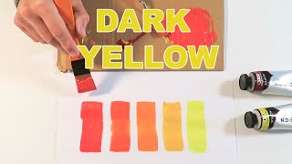 How To Make Dark Yellow Color Using Acrylic Paints The Fast Way!
