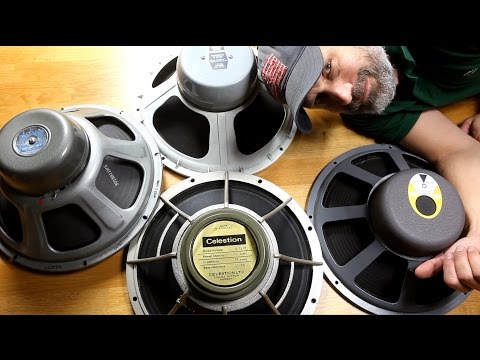 4 Vintage 15 Inch Guitar Speakers Comparison - Shootout Celestion Vs Jensen Vs JBL Vs Altec Lansing